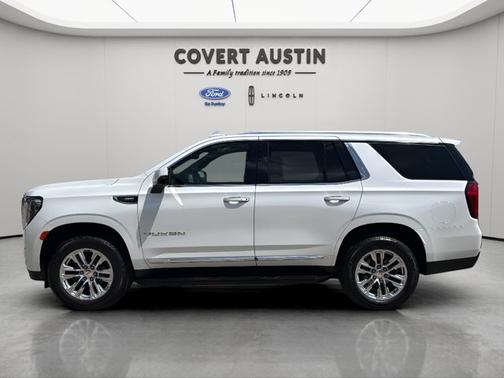 White Frost Tricoat 2021 GMC Yukon SLT