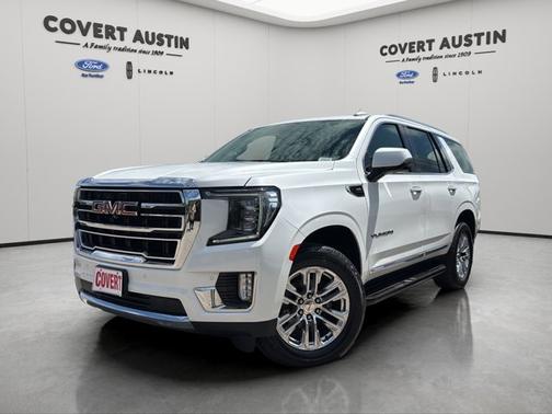 White Frost Tricoat 2021 GMC Yukon SLT