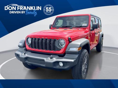 Firecracker Red Clearcoat 2026 Jeep Wrangler Sport RHD