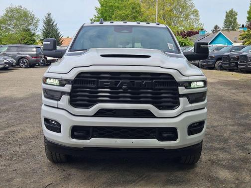 Bright White Clearcoat 2026 RAM 2500 Black Express Crew Cab 4x4 8' Box