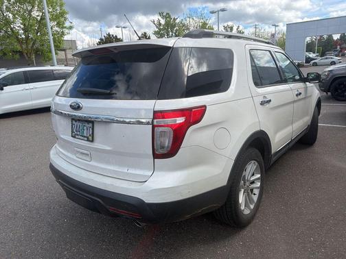 White Platinum Clearcoat Metallic 2013 Ford Explorer XLT