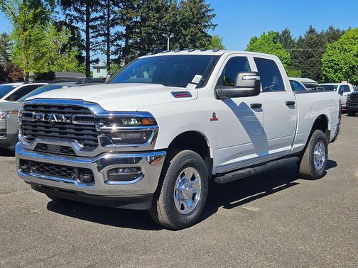 Bright White Clearcoat 2026 RAM 2500 Tradesman Crew Cab 4x4 6'4' Box