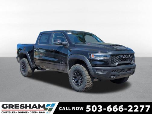 Diamond Black Crystal Pearlcoat 2026 RAM 1500 RHO Crew Cab 4x4 5'7' Box