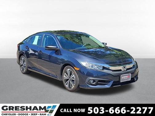 Modern Steel Metallic 2017 Honda Civic EX-T