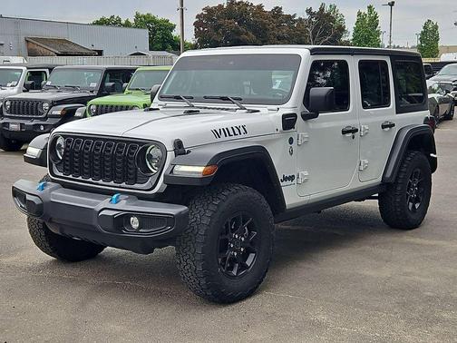 Bright White Clearcoat 2024 Jeep Wrangler 4xe Willys