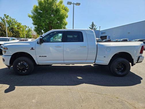 Bright White Clearcoat 2026 RAM 3500 Laramie Mega Cab 4x4 6'4' Box