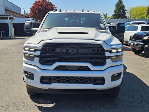 Bright White Clearcoat 2026 RAM 3500 Laramie Mega Cab 4x4 6'4' Box