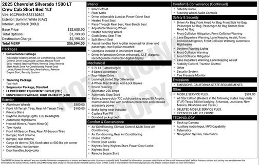 2025 Chevrolet Silverado 1500 LT