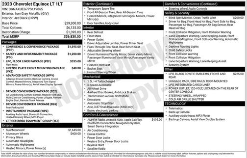 Iron Gray Metallic 2023 Chevrolet Equinox 1LT