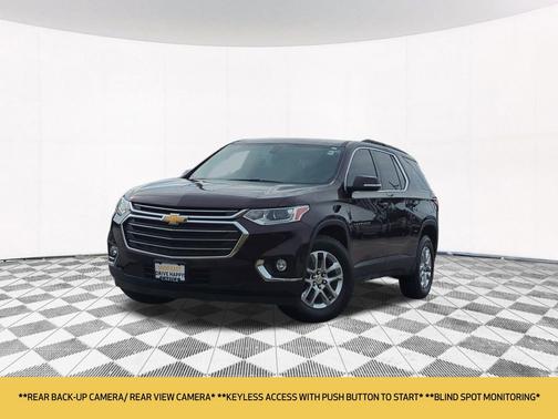 Black Cherry Metallic 2021 Chevrolet Traverse LT Cloth