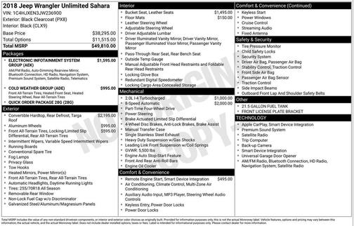 2018 Jeep Wrangler Unlimited Sahara