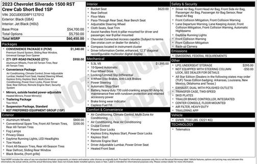 2023 Chevrolet Silverado 1500 RST
