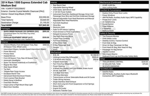 Deep Cherry Red Crystal Pearlcoat 2014 RAM 1500 Tradesman/Express