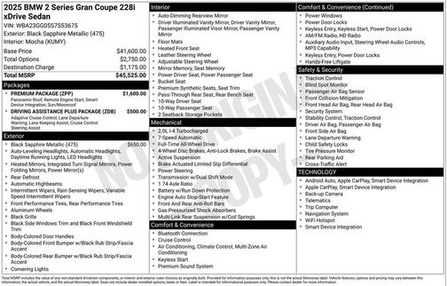 2025 BMW 228 Gran Coupe xDrive