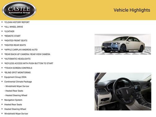 2019 Lincoln Continental Select