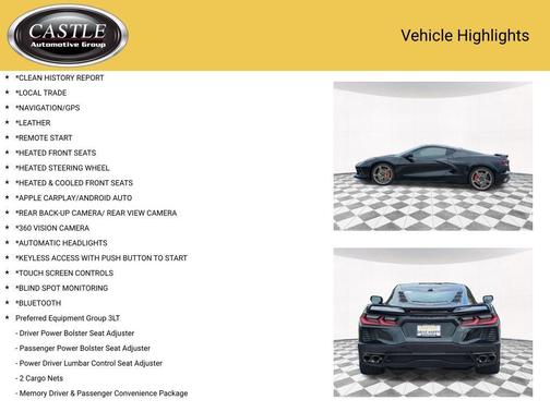2020 Chevrolet Corvette Stingray w/3LT