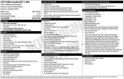 2019 GMC Acadia SLT-1