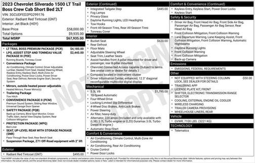 2023 Chevrolet Silverado 1500 LT Trail Boss