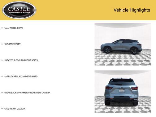 Sterling Gray Metallic 2023 Chevrolet Blazer RS