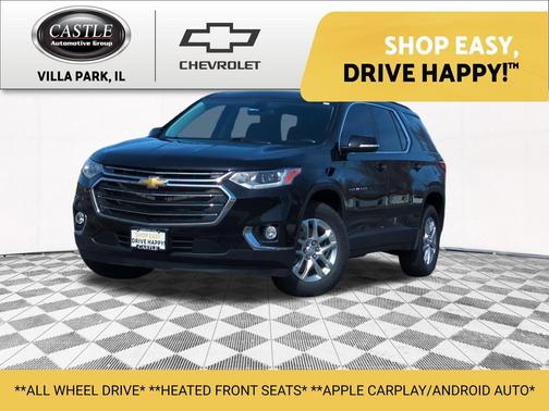 Mosaic Black Metallic 2020 Chevrolet Traverse LT Cloth