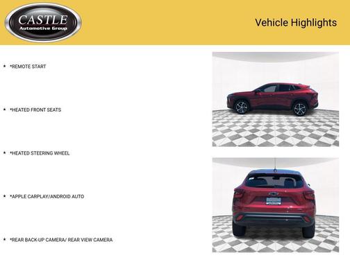 Crimson Metallic 2025 Chevrolet Trax FWD 1RS