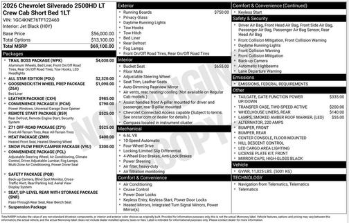 2026 Chevrolet Silverado 2500 LT