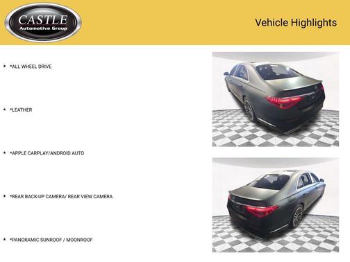 Black Matte 2022 Mercedes-Benz S-Class 4MATIC