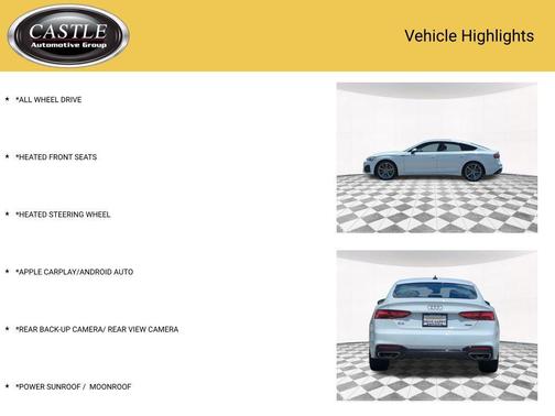Arkona White 2025 Audi A5 Sportback 45 S Line Premium