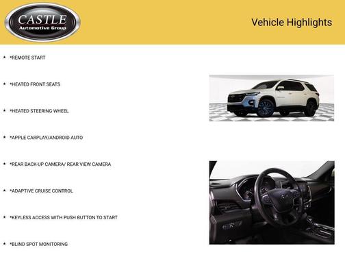 Iridescent Pearl Tricoat 2022 Chevrolet Traverse RS