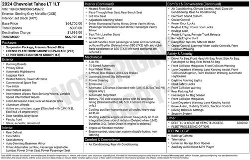 2024 Chevrolet Tahoe LT