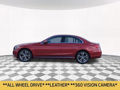 Red Metallic 2016 Mercedes-Benz C-Class C 300 4MATIC