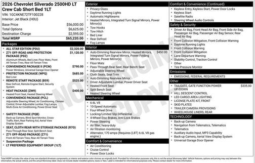 2026 Chevrolet Silverado 2500 LT