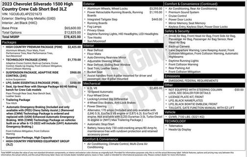 2023 Chevrolet Silverado 1500 High Country