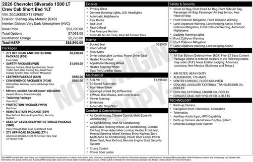 2026 Chevrolet Silverado 1500 LT