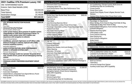 2021 Cadillac XT6 Premium Luxury FWD