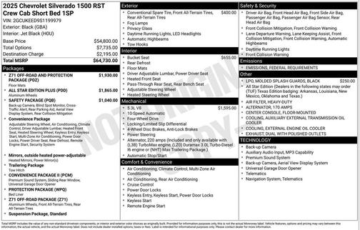 2025 Chevrolet Silverado 1500 RST