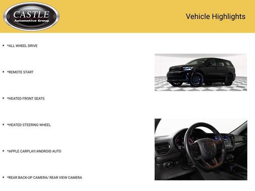 DB Black Clearcoat 2025 Dodge Durango GT AWD