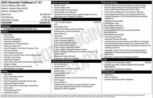 2023 Chevrolet Trailblazer LT