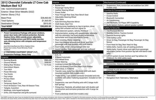 2012 Chevrolet Colorado 1LT