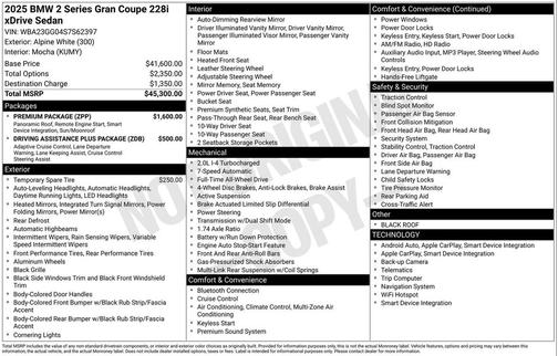 2025 BMW 228 Gran Coupe xDrive