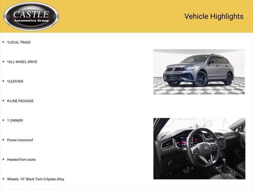 2022 Volkswagen Tiguan 2.0T SE R-Line Black 4MOTION