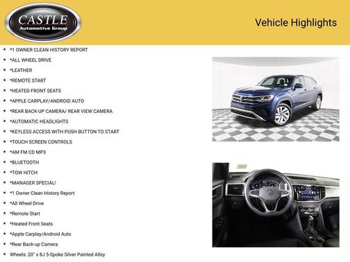 2022 Volkswagen Atlas Cross Sport 3.6L V6 SE w/Technology