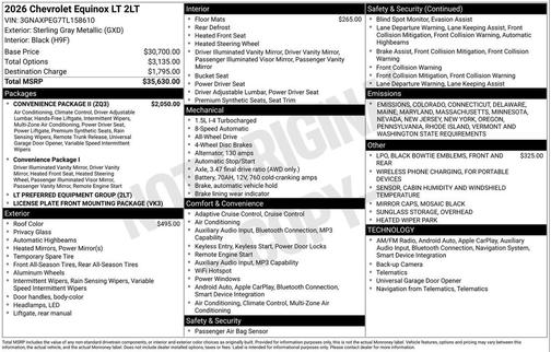 2026 Chevrolet Equinox 1LT