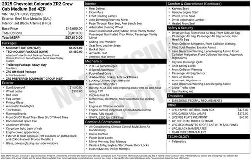 2025 Chevrolet Colorado ZR2