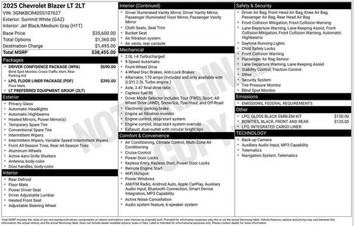 2025 Chevrolet Blazer 2LT