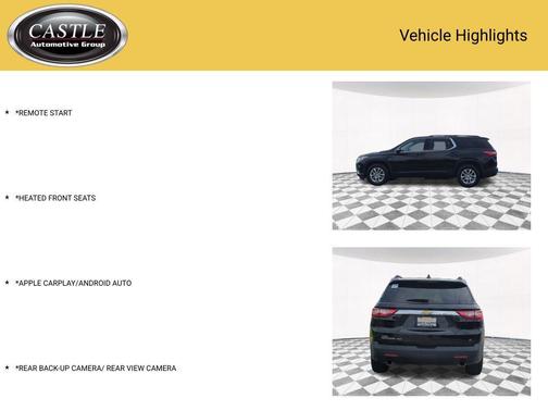 Mosaic Black Metallic 2021 Chevrolet Traverse LT Cloth