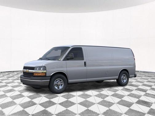 Silver Ice Metallic 2026 Chevrolet Express 3500 3500 Extended Wheelbase, WT, RWD