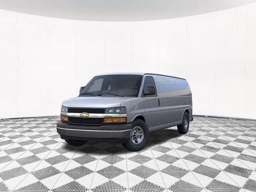 Silver Ice Metallic 2026 Chevrolet Express 3500 3500 Extended Wheelbase, WT, RWD