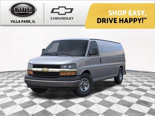 Silver Ice Metallic 2026 Chevrolet Express 3500 3500 Extended Wheelbase, WT, RWD
