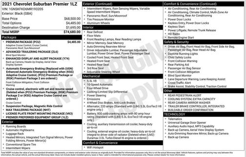 2021 Chevrolet Suburban Premier